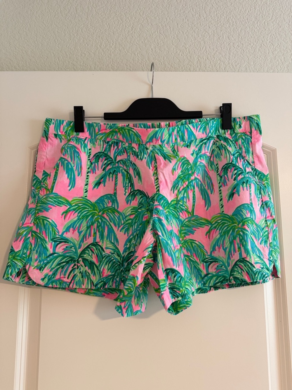 Lilly Pulitzer Ocean View Short Pink Palm XL Resort Vacation